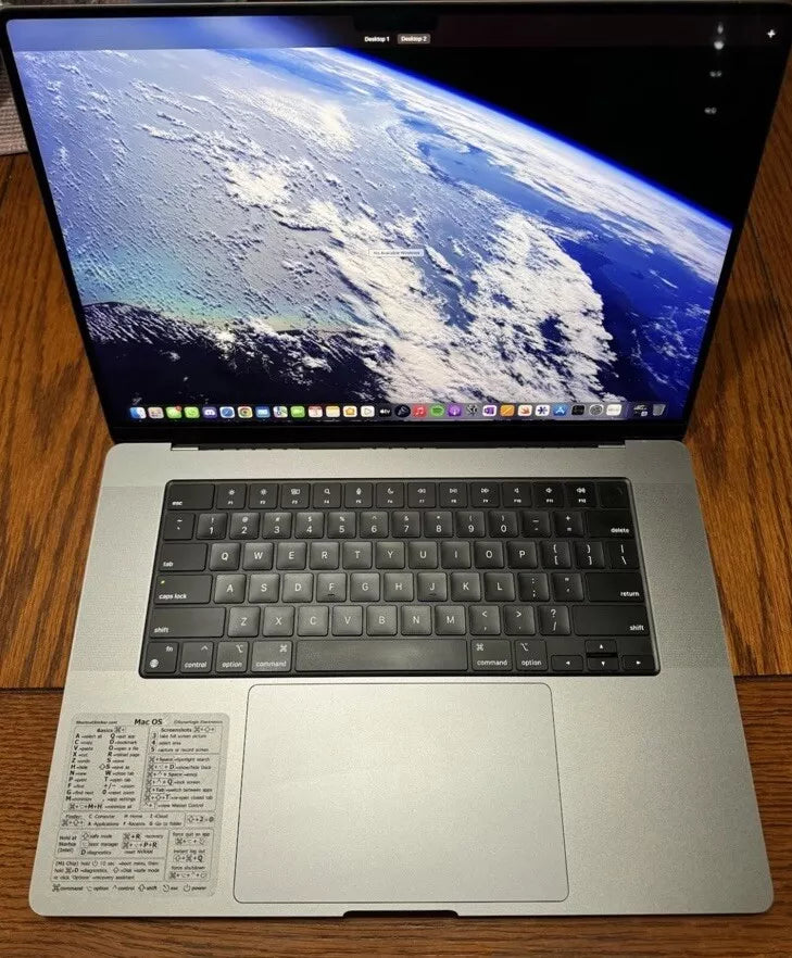 MacBook Pro 16 Inch (2021) M1 Max 10-Core and 24-Core GPU, 32 GB RAM - 1TB SSD